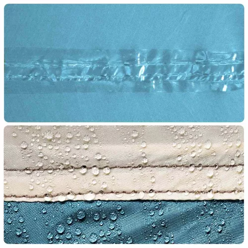  kék vízálló kempingponyva 400 x 294 cm