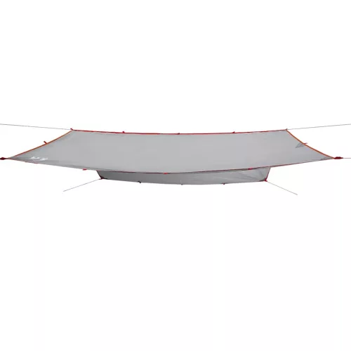  szürke-narancssárga vízálló kempingponyva 400 x 294 cm