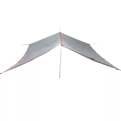  szürke-narancssárga vízálló kempingponyva 420 x 440 cm