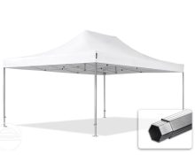   Professional összecsukható sátrak PROFESSIONAL 400g/m2 ponyvával, alumínium szerkezettel, oldalfal nélkül - 4x6m fehér