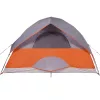  6 személyes narancssárga vízálló kupolás családi sátor