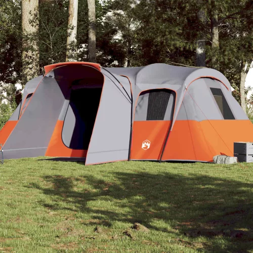  16 személyes szürke vízálló alagút alakú családi sátor