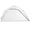  6 személyes fehér sötétítő szövet vízálló kupolás családi sátor