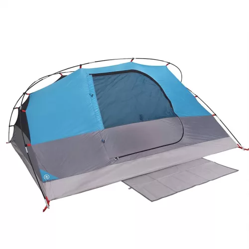  4 személyes kék vízálló kupolás kempingsátor