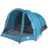  6 személyes kék vízálló családi sátor