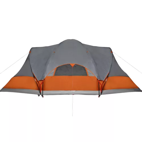  8 személyes szürke és narancssárga vízálló családi tipisátor