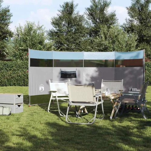  kék vízálló szélfogó kempingponyva 366 x 152 x 152 cm