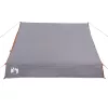  2 személyes szürke vízálló kempingsátor A-alakú vázzal