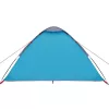  4 személyes kék vízálló kupolás kempingsátor