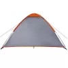  4 személyes szürke és narancssárga vízálló kupolás kempingsátor