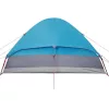  4 személyes kék vízálló kupolás kempingsátor