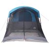  8 személyes kék vízálló alagút alakú családi sátor
