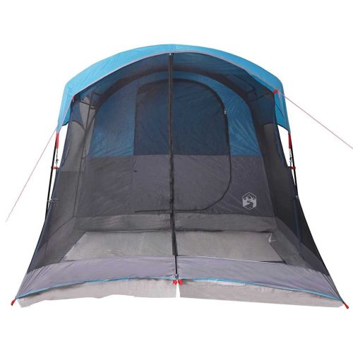  8 személyes kék vízálló alagút alakú családi sátor