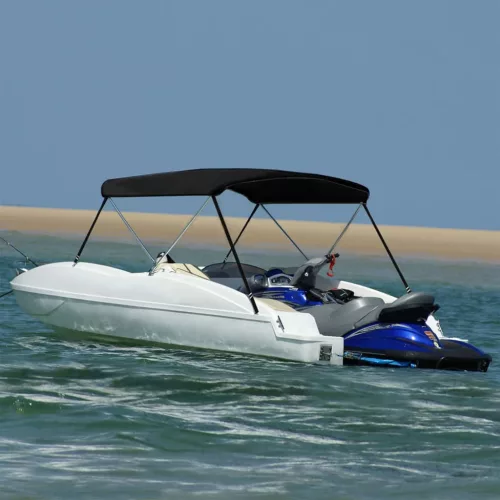  fekete kétágú bimini tető 180 x 150 x 110 cm