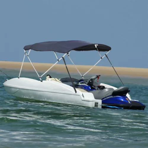  négyágú bimini tető oldalfalakkal 243 x (170-182) x 137 cm