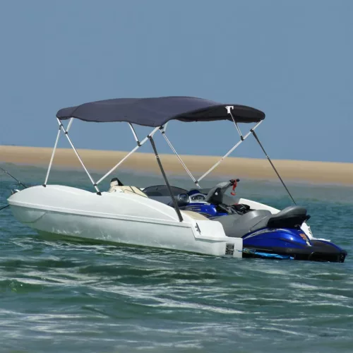  négyágú bimini tető oldalfalakkal 243 x (230-244) x 137 cm