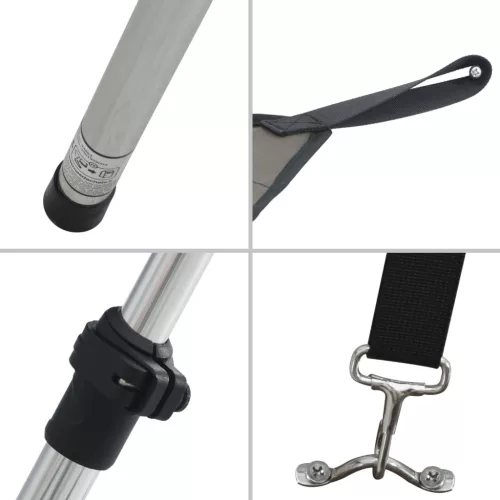  antracit T-alakú árnyékolóhosszabbító 170 x 170 x (115-183) cm