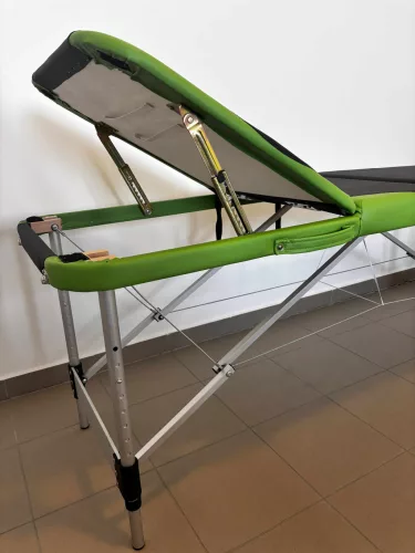 discontmania blue/white 3-zone aluminium massage bed with carry bag  - 3108R