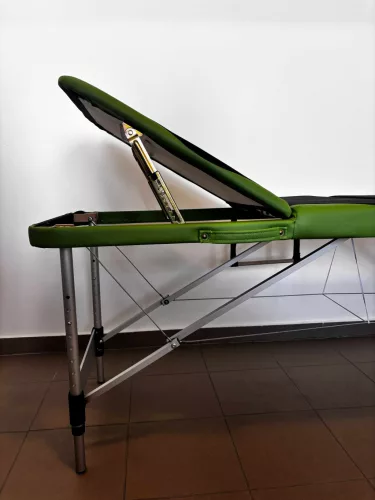 discontmania blue/white 3-zone aluminium massage bed with carry bag  - 3108R