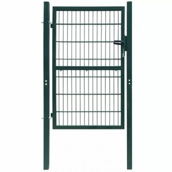 VID 106x250 cm acél kerítés kapu zöld színben