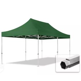   TP 3x6m összecsukható aluminium 800N pavilon, oldalfal nélkül - zöld