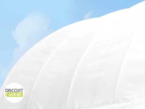 TP Contop 8x12m konténer sátor tűzálló PRIMEtex 2300 ponyvával, fehér