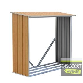 EPT Tüzifatároló 136 - 182 x 75 cm, barna