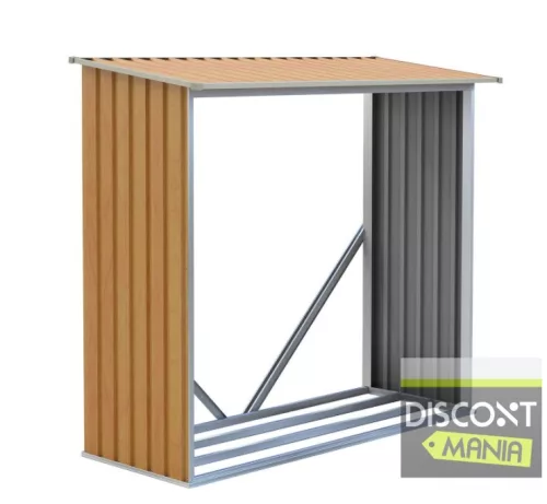 EPT Tüzifatároló 136 - 182 x 75 cm, barna