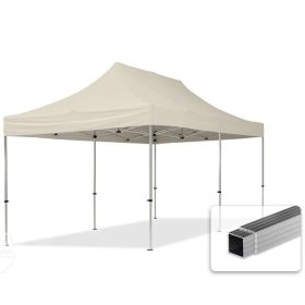   TP 3x6m összecsukható alumínium pavilon, oldalfal nélkül - krém