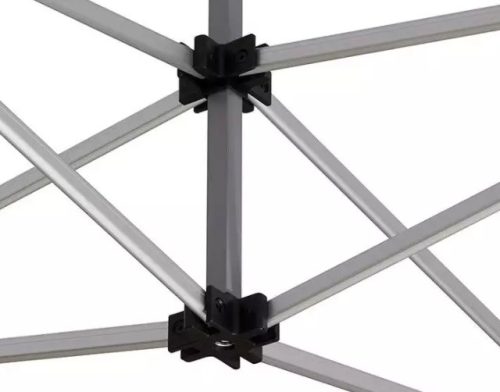 TP 3x6m összecsukható alumínium pavilon, oldalfal nélkül - krém