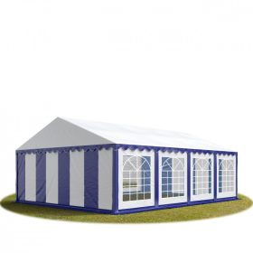 TP 6x8m erősített rendezvénysátor, PVC 750 - fehér-kék