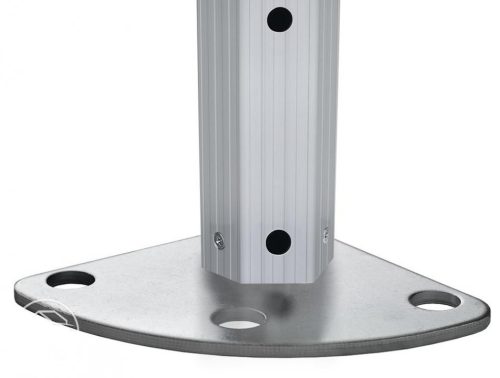 TP 4x4m összecsukható 850N alumínium pavilon, oldalfal nélkül, tűzálló - fekete