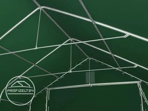 TP Everest 10x20m 3m oldalmagas raktársátor nehezen éghető PRIMEtex 2300 ponyvával, zöld