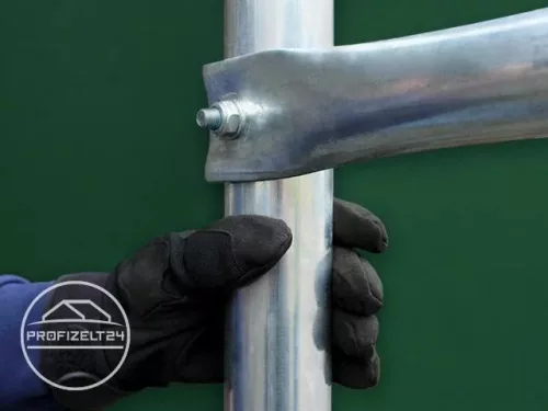 TP Everest 10x20m 3m oldalmagas raktársátor nehezen éghető PRIMEtex 2300 ponyvával, zöld