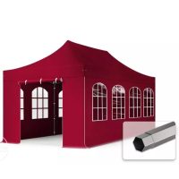 Összecsukható pavilonok 750N ponyvával, acélszerkezettel, 4 oldalfallal